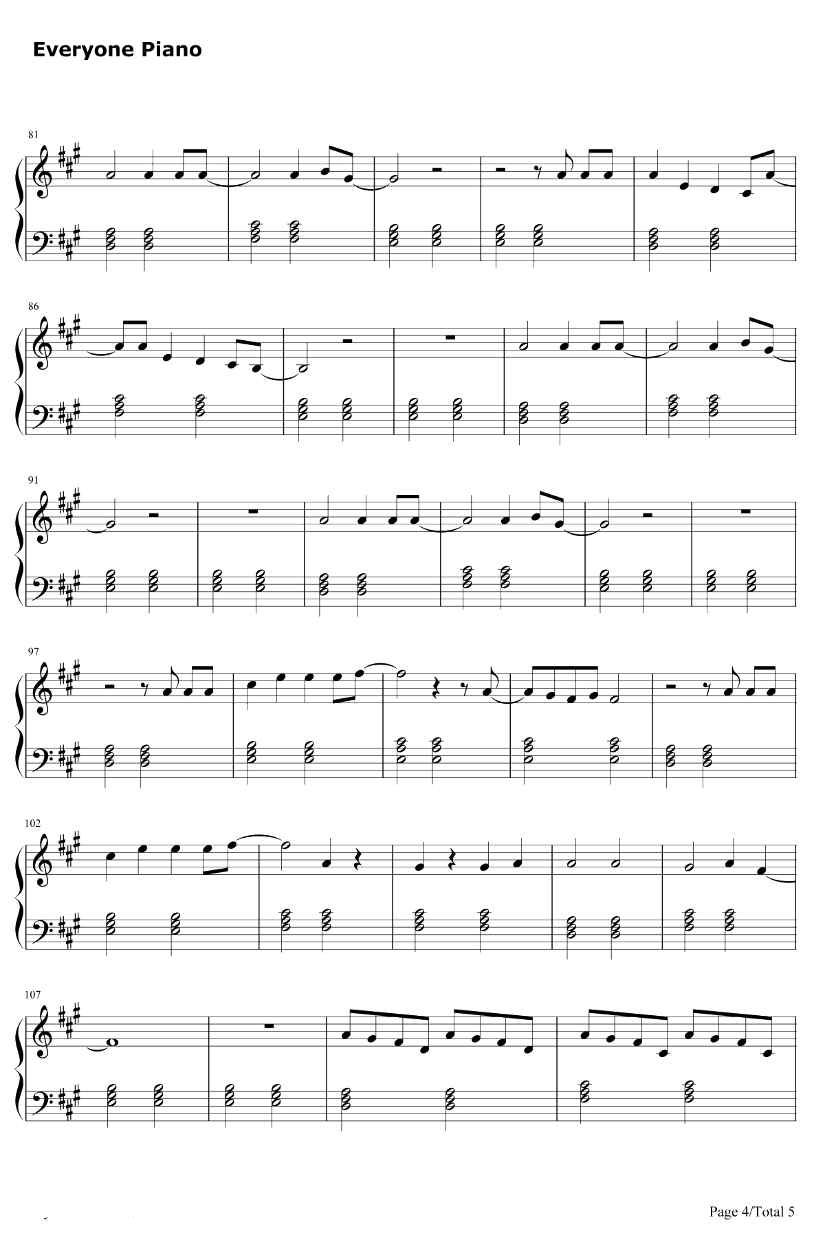 Change Your Life钢琴谱-LittleMix4