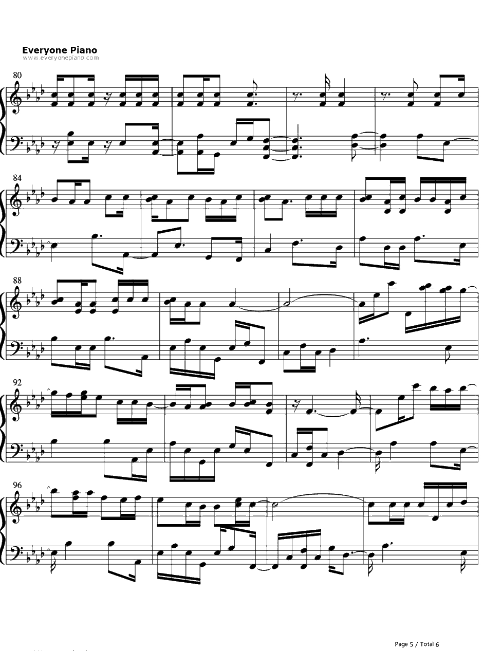 Drunk in Love钢琴谱-Beyonce5