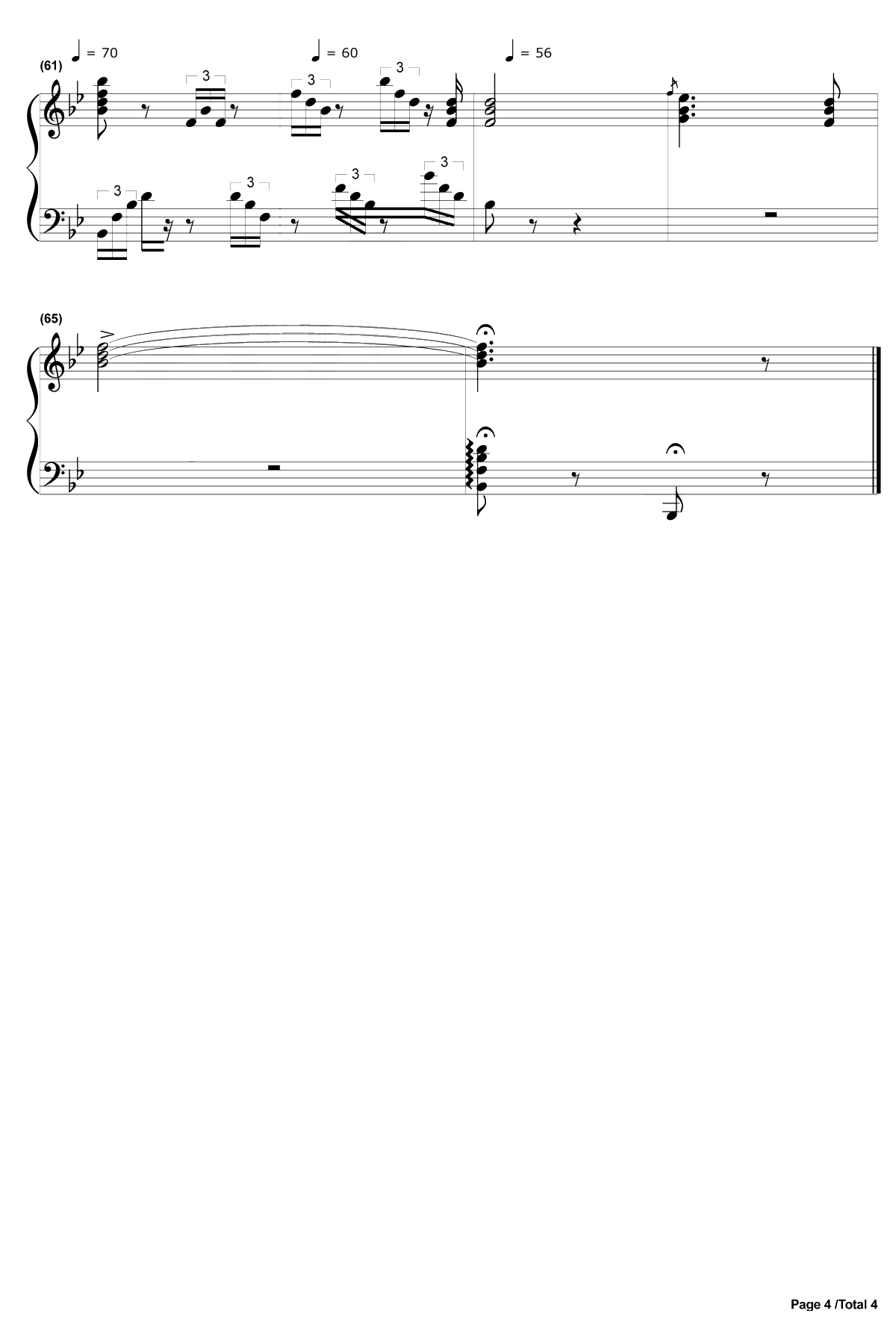 婚礼进行曲钢琴谱-瓦格纳WilhelmRichardWagner-选自歌剧罗恩格林4