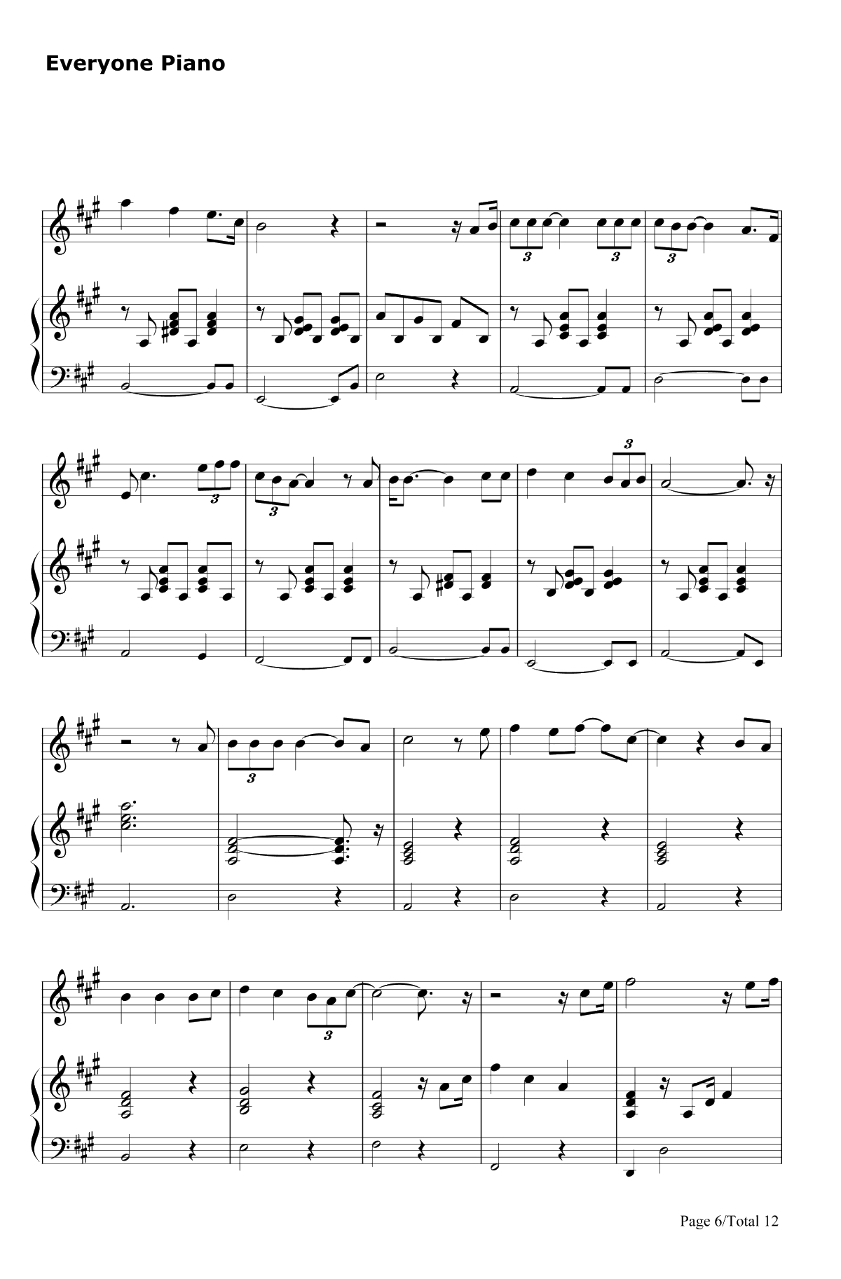 トイレの神様钢琴谱-植村花菜6