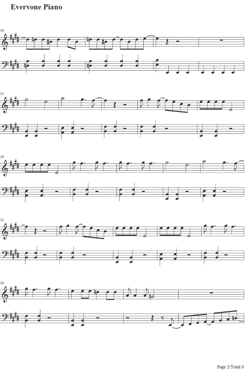 Midnight Memories钢琴谱-OneDirection2