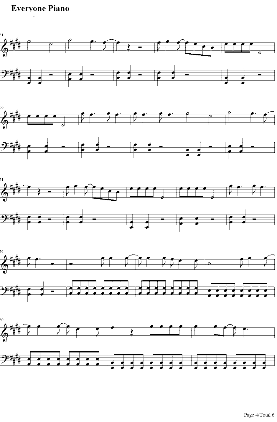 Midnight Memories钢琴谱-OneDirection4