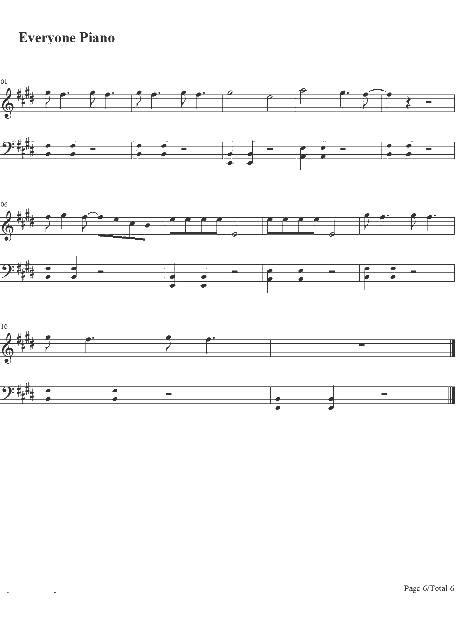 Midnight Memories钢琴谱-OneDirection6