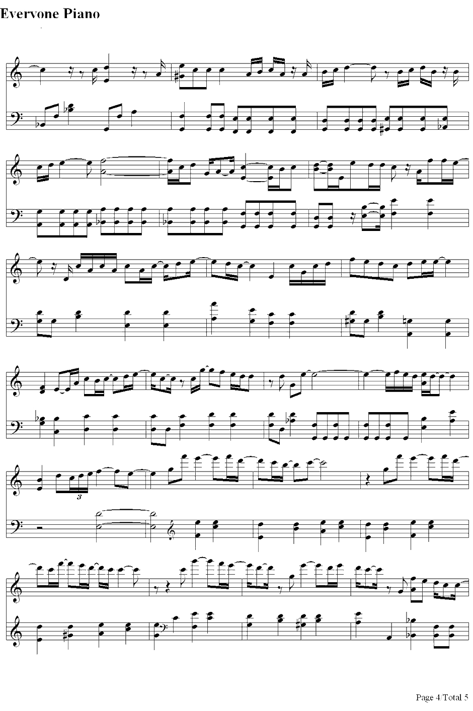 Belief～春を待つ君へ～钢琴谱-flumpool×Mayday-《阿信》主题曲4