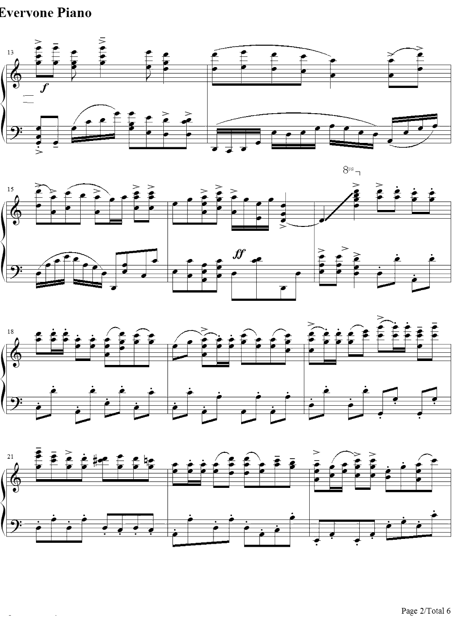 金蛇狂舞钢琴谱-聂耳2