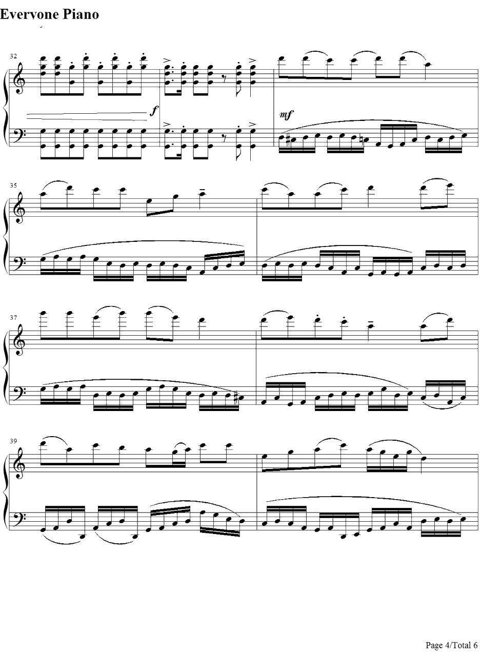 金蛇狂舞钢琴谱-聂耳4