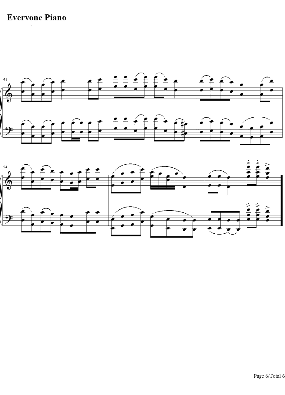 金蛇狂舞钢琴谱-聂耳6