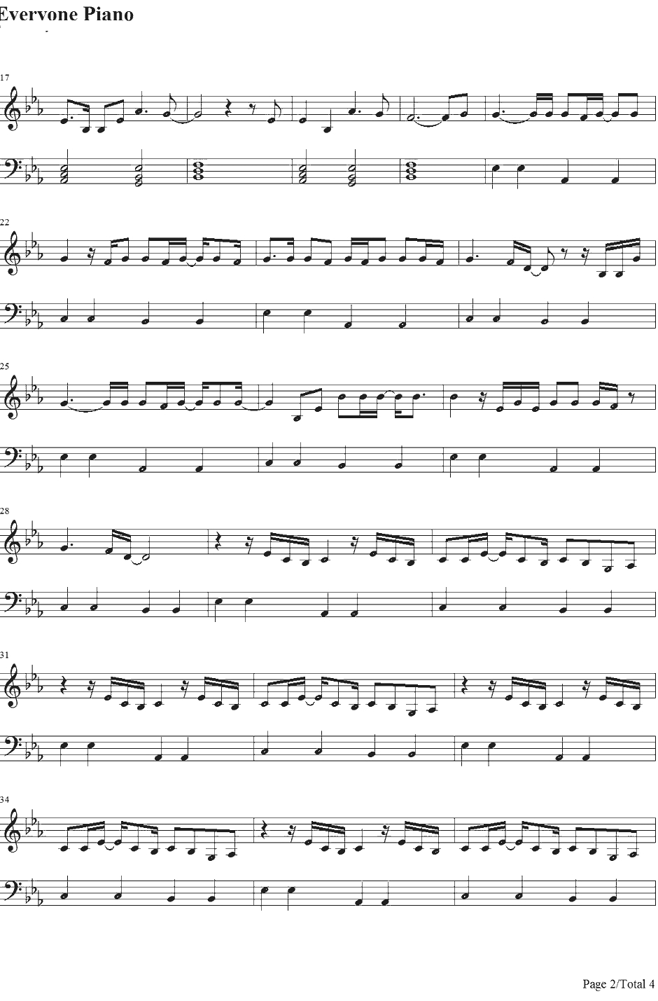 Perfume钢琴谱-BritneySpears-BritneySpears2