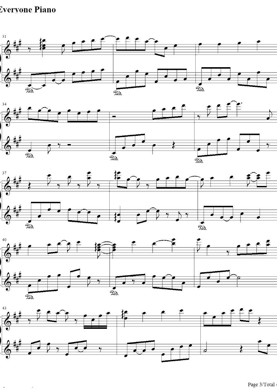 苍月のティアラ钢琴谱-ActivePlanets-夜明け前より瑠璃色な-MoonlightCradle-BGM3