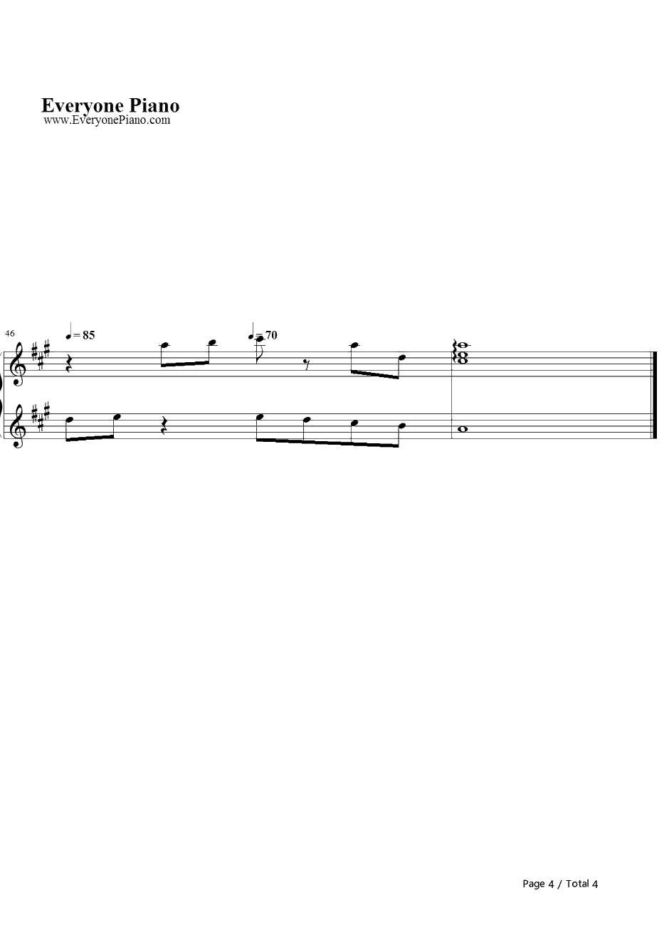 苍月のティアラ钢琴谱-ActivePlanets-夜明け前より瑠璃色な-MoonlightCradle-BGM4