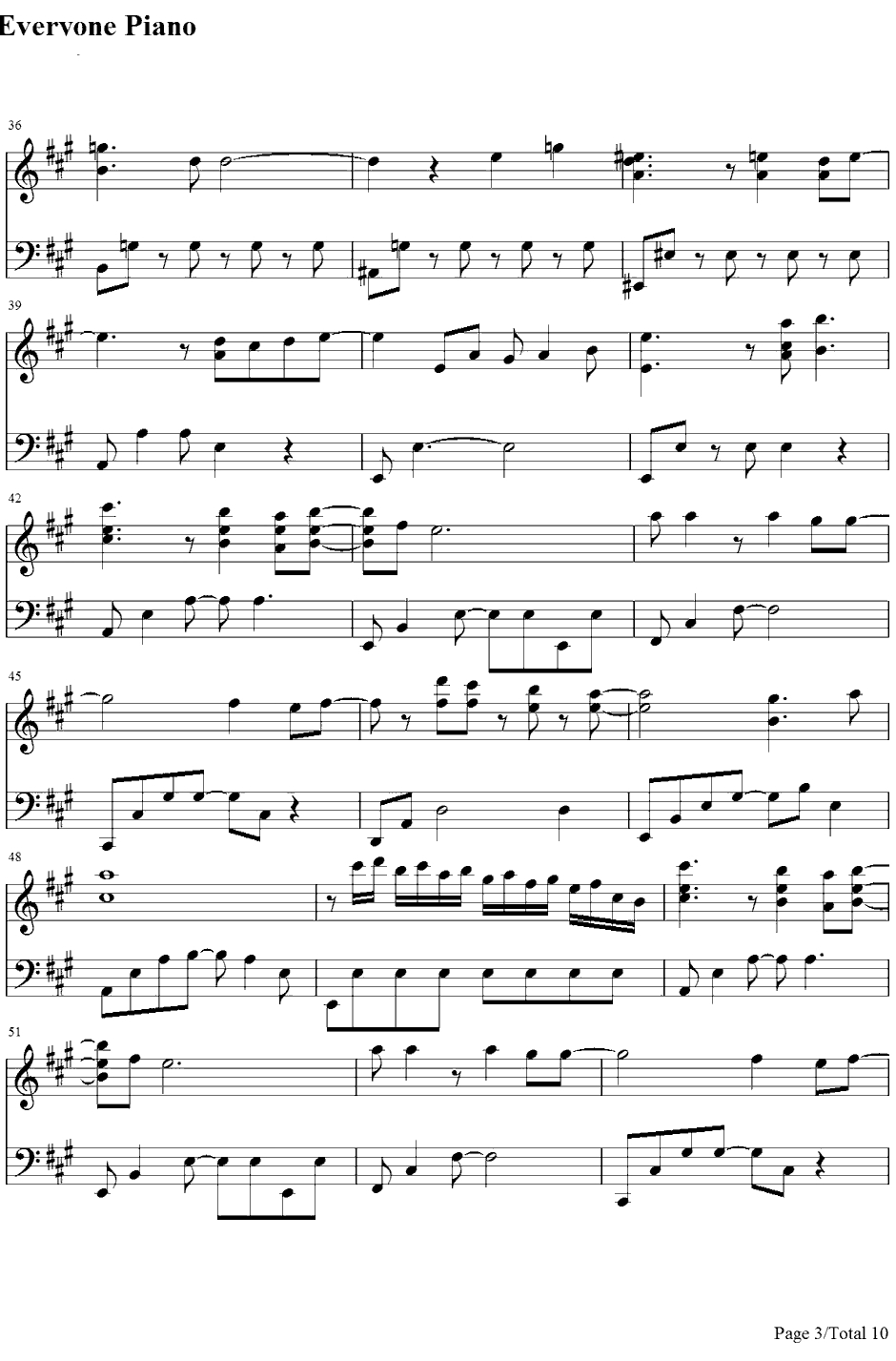 To Love You More钢琴谱-CelineDion-恋人よ〔恋人啊！〕主题曲3