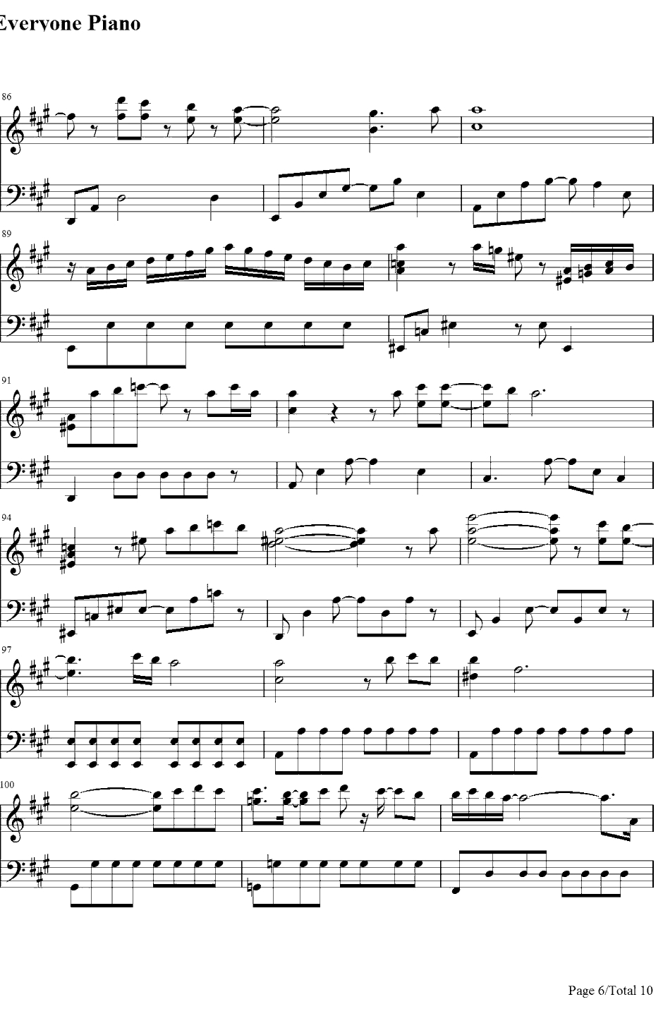 To Love You More钢琴谱-CelineDion-恋人よ〔恋人啊！〕主题曲6