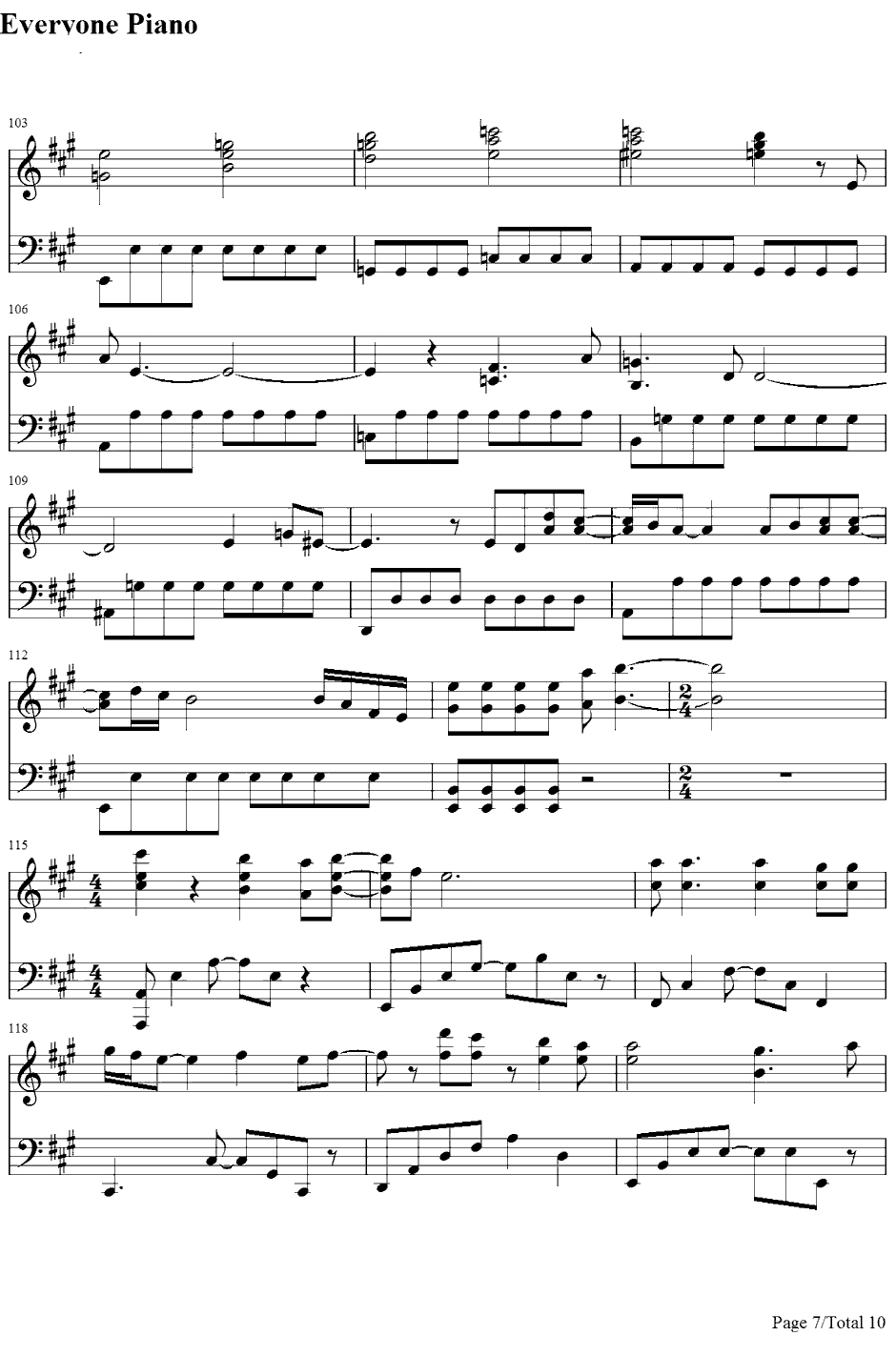 To Love You More钢琴谱-CelineDion-恋人よ〔恋人啊！〕主题曲7