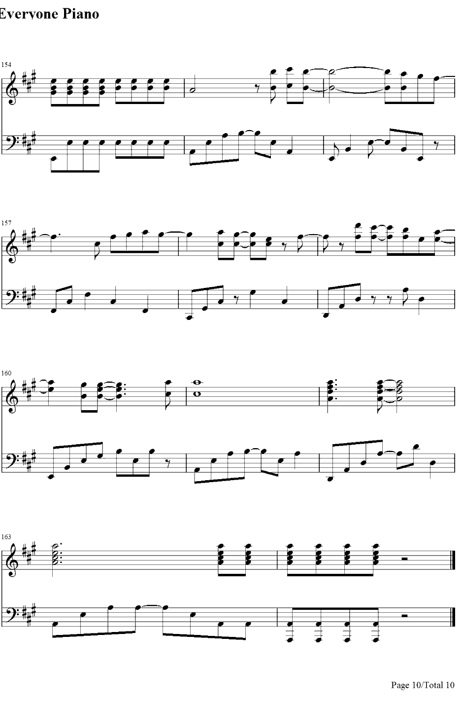 To Love You More钢琴谱-CelineDion-恋人よ〔恋人啊！〕主题曲10