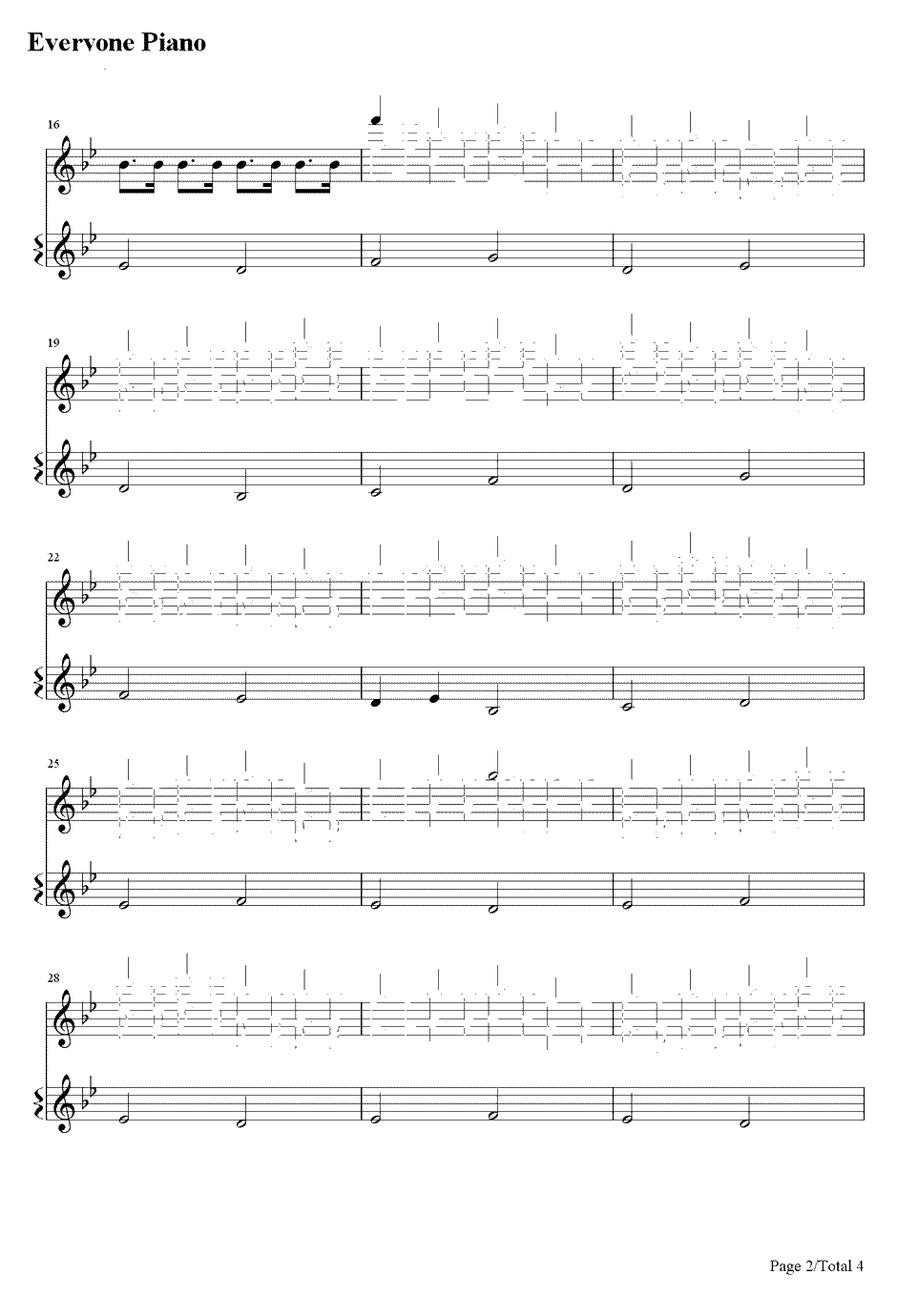 魔法密林钢琴谱-MapleStory-冒险岛MapleStory背景音乐2