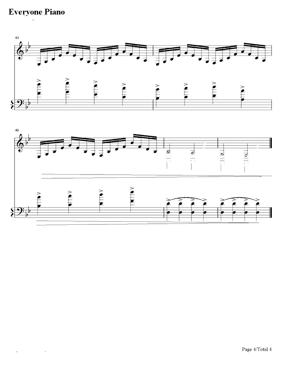 魔法密林钢琴谱-MapleStory-冒险岛MapleStory背景音乐4