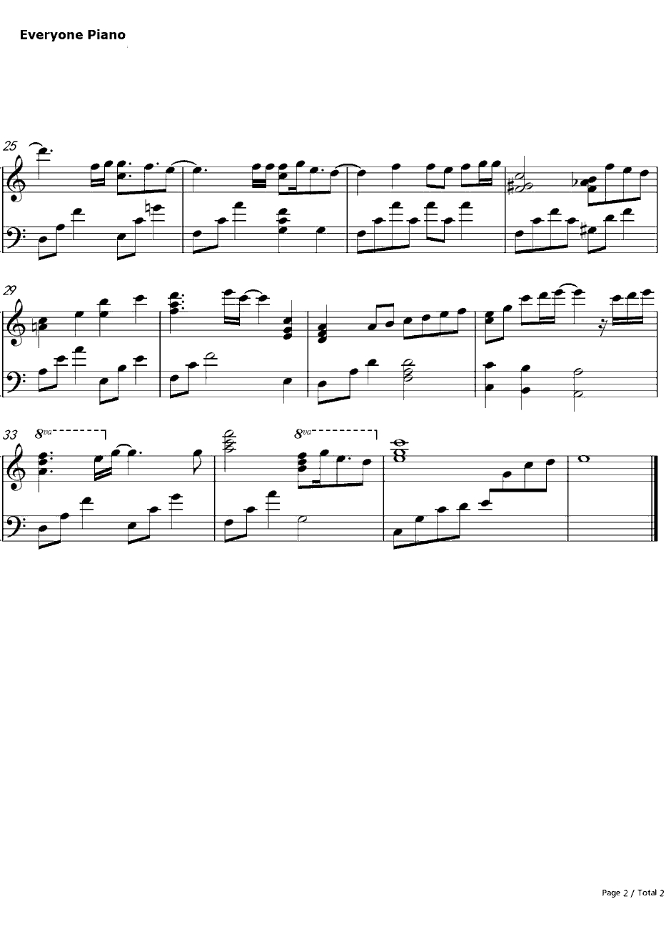 Hikarinoaria钢琴谱-GodEater-噬神者2-光のアリア-ゴッドイーター2ED2