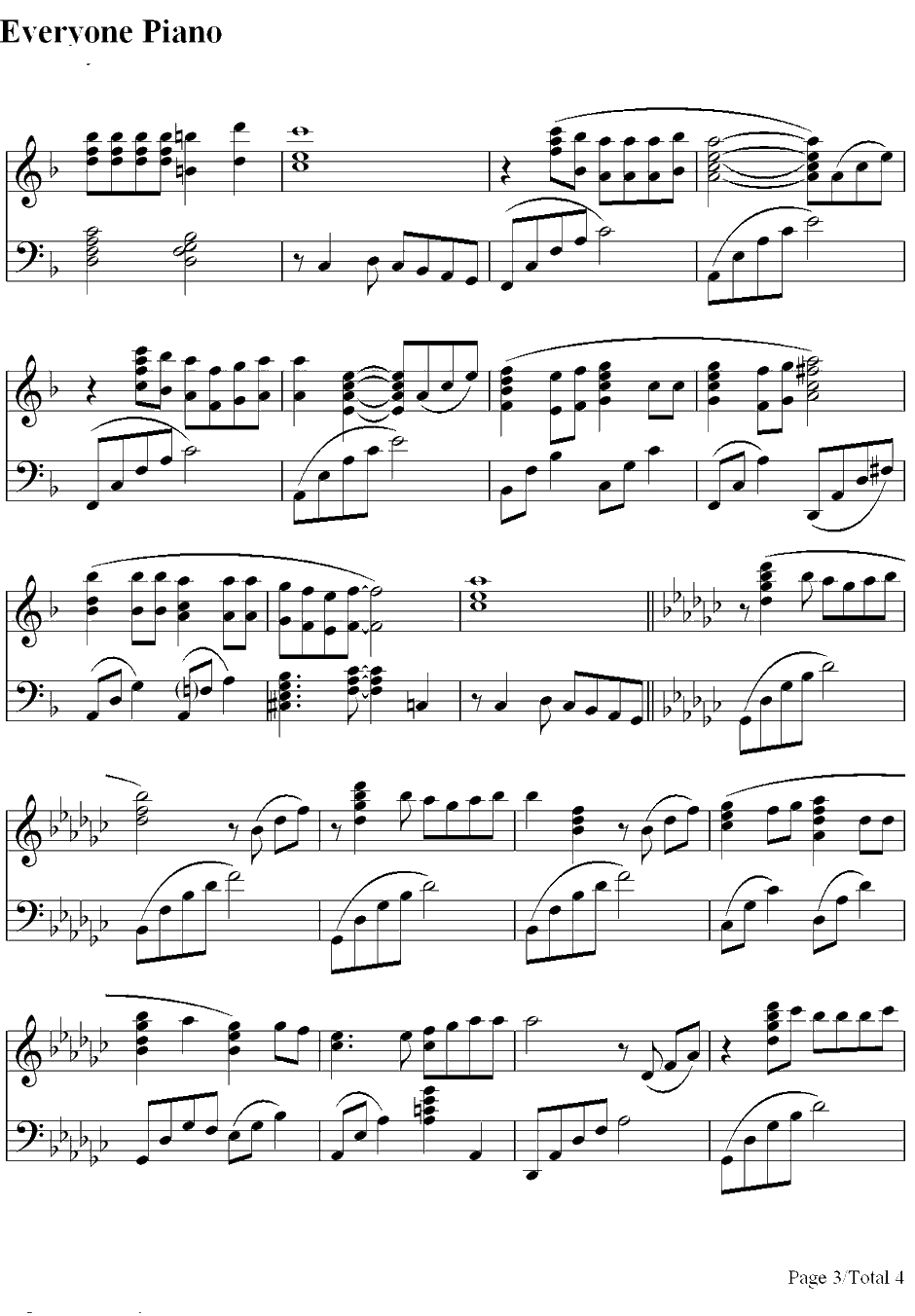 幸せな结末钢琴谱-大滝咏一-恋爱世纪主题曲3