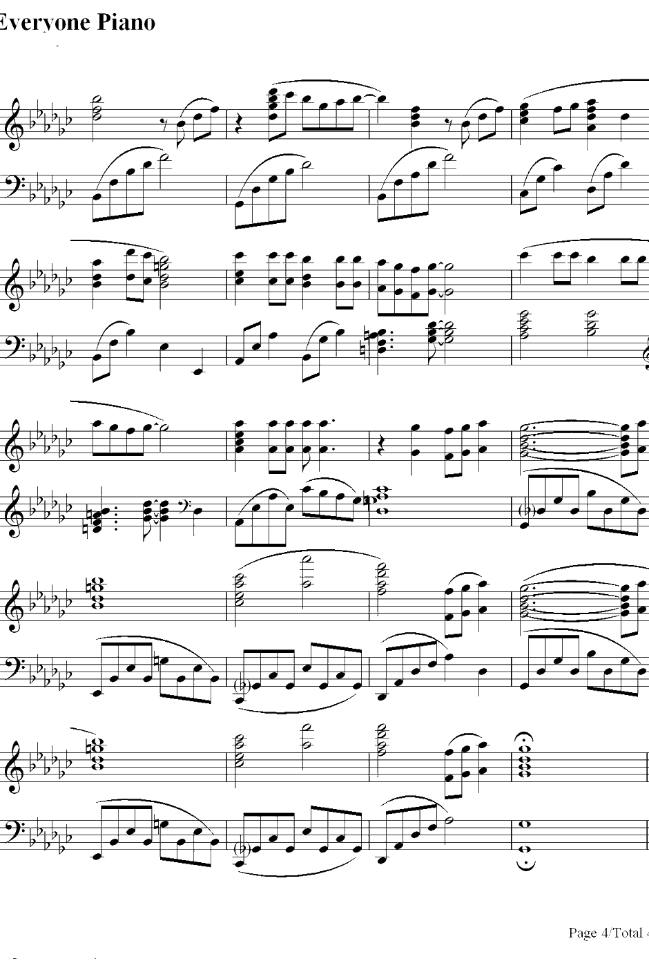 幸せな结末钢琴谱-大滝咏一-恋爱世纪主题曲4