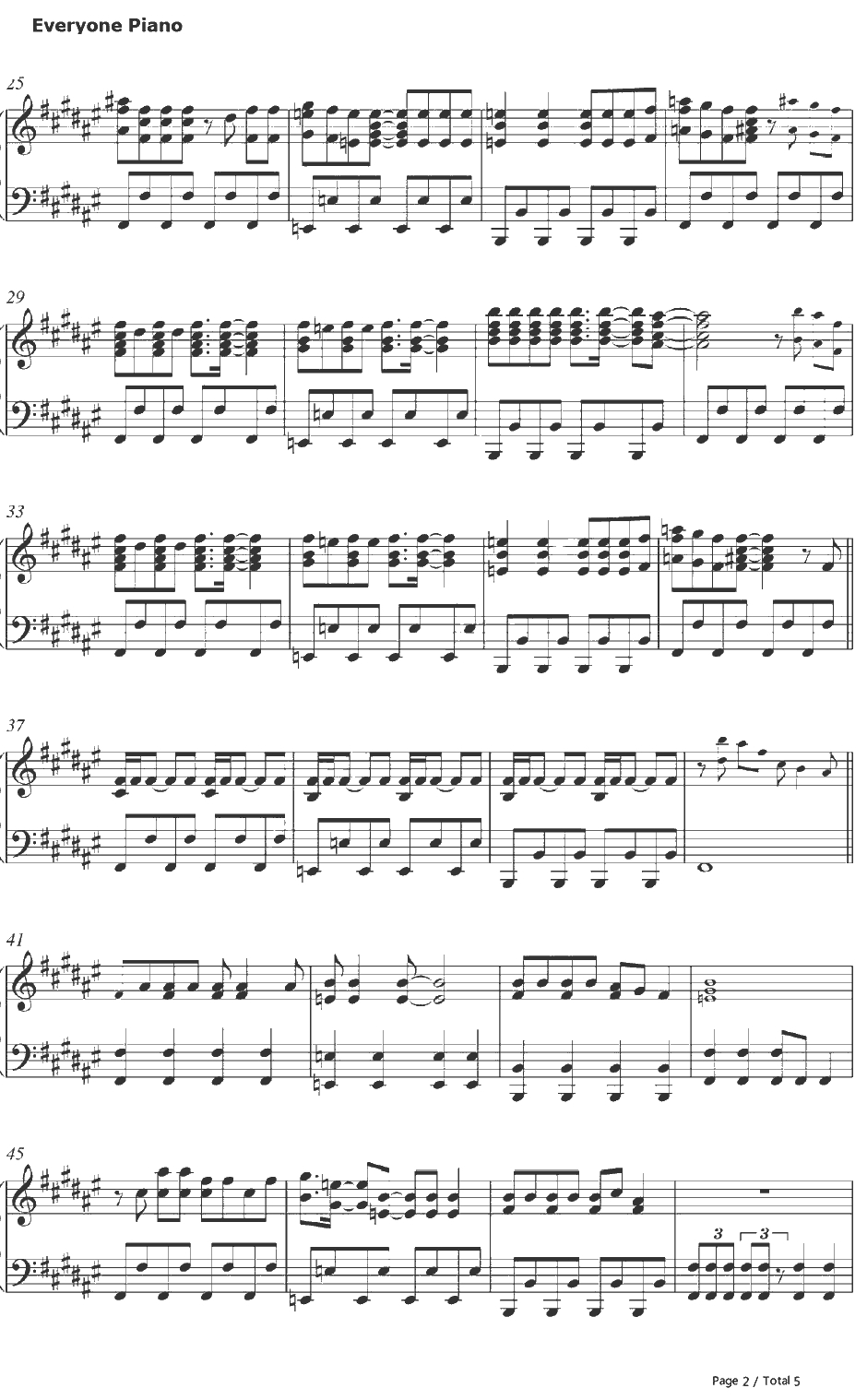 Born This Way钢琴谱-LadyGaGa2