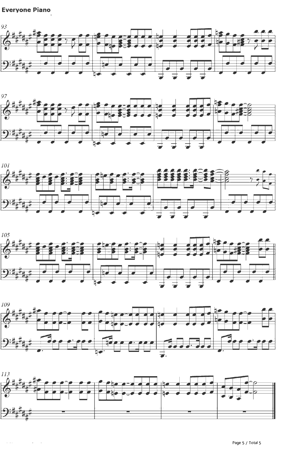 Born This Way钢琴谱-LadyGaGa5