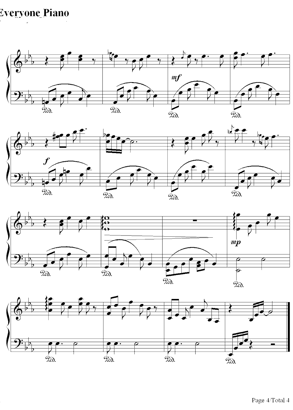 Your Song钢琴谱-EltonJohn4