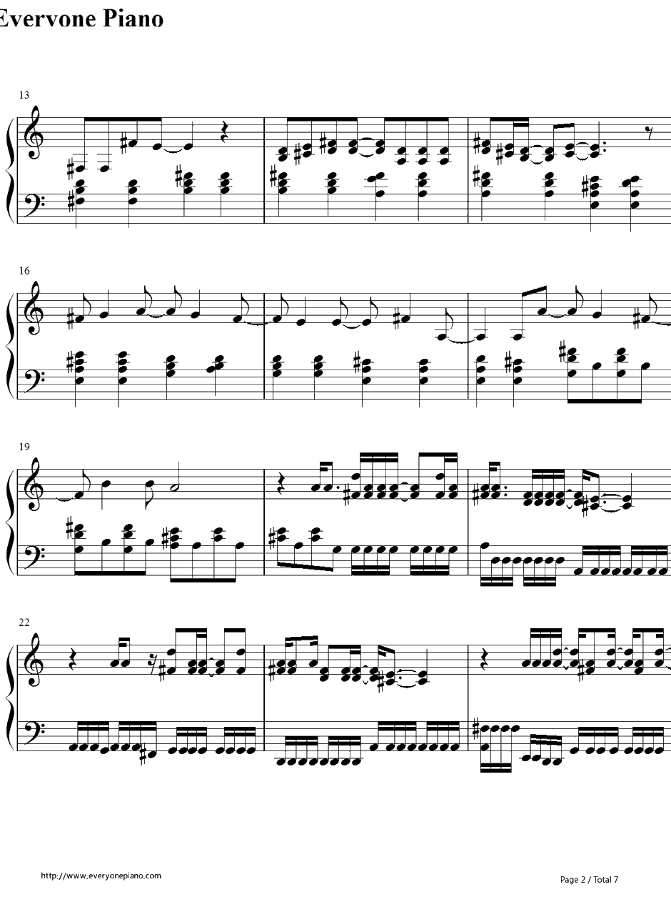 MyHappyEnding钢琴谱-AvrilLavigne2