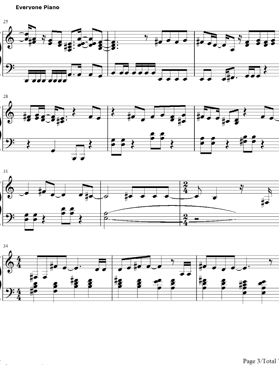 MyHappyEnding钢琴谱-AvrilLavigne3