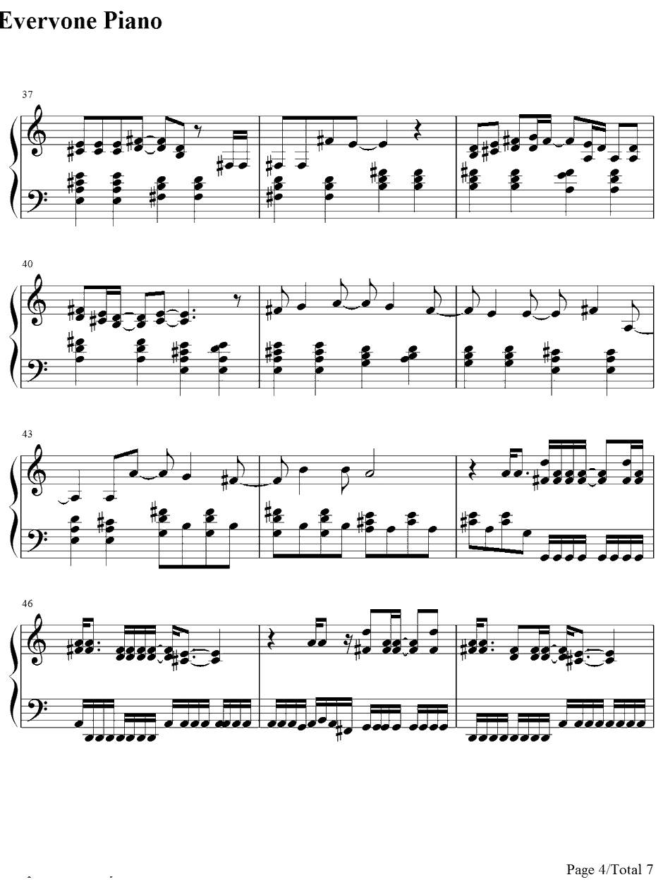 MyHappyEnding钢琴谱-AvrilLavigne4