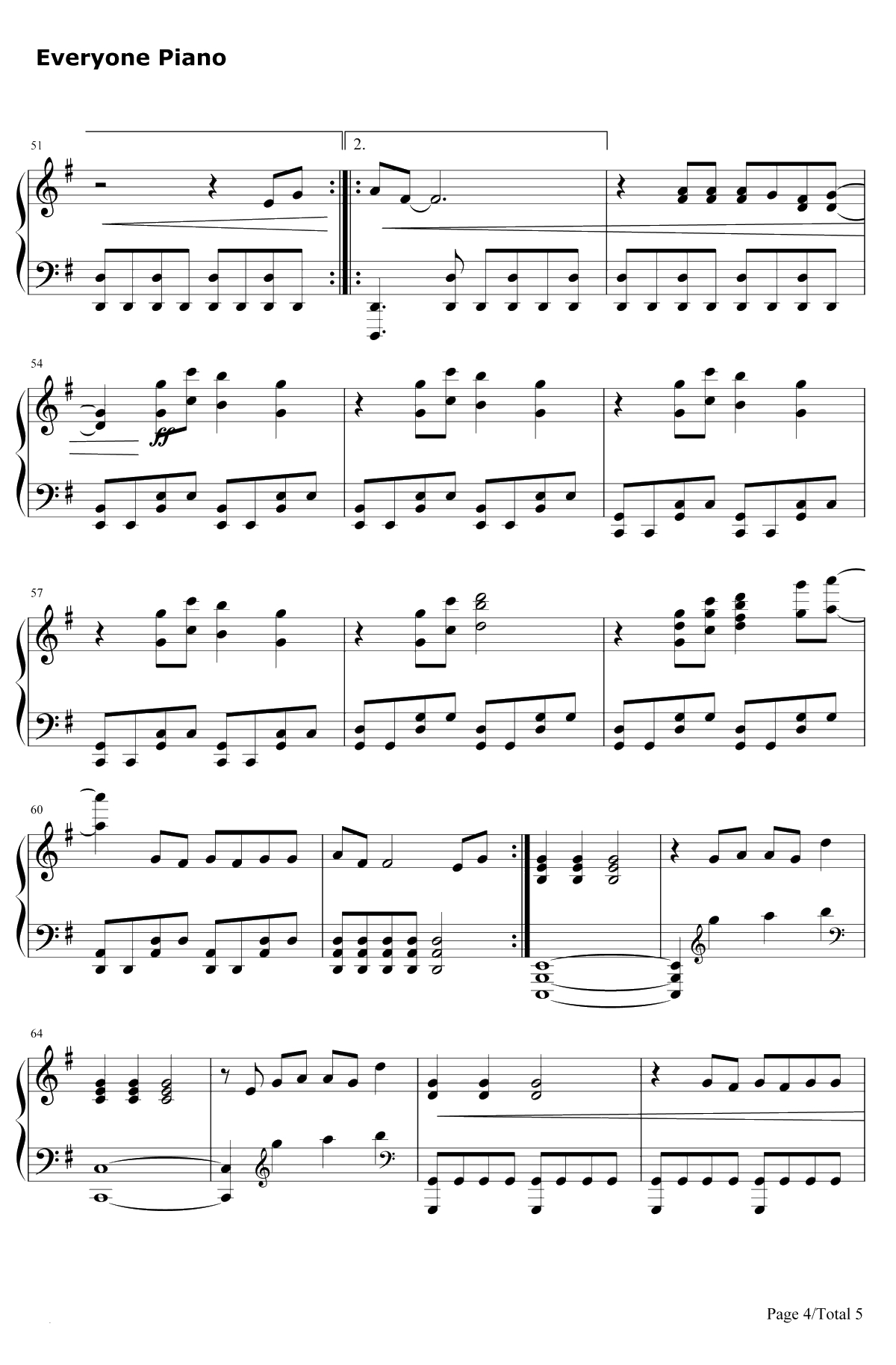 Wings钢琴谱-Birdy4