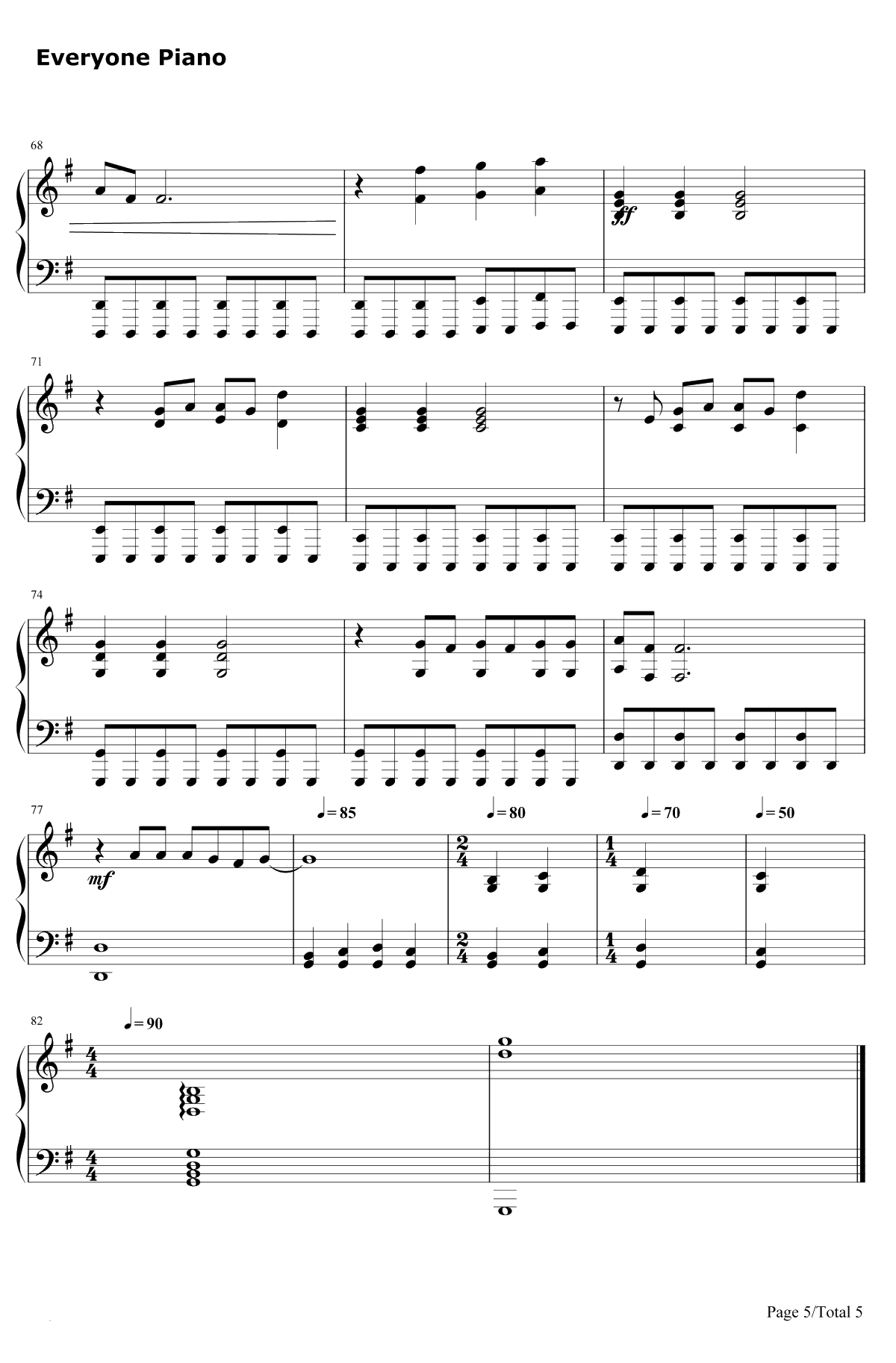 Wings钢琴谱-Birdy5