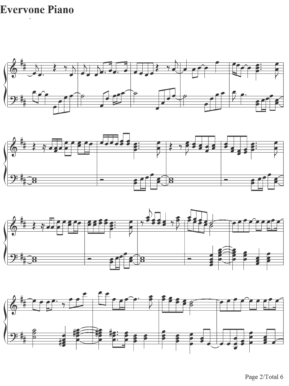 Flavor Of Life钢琴谱-宇多田光-花样男子2插入歌2