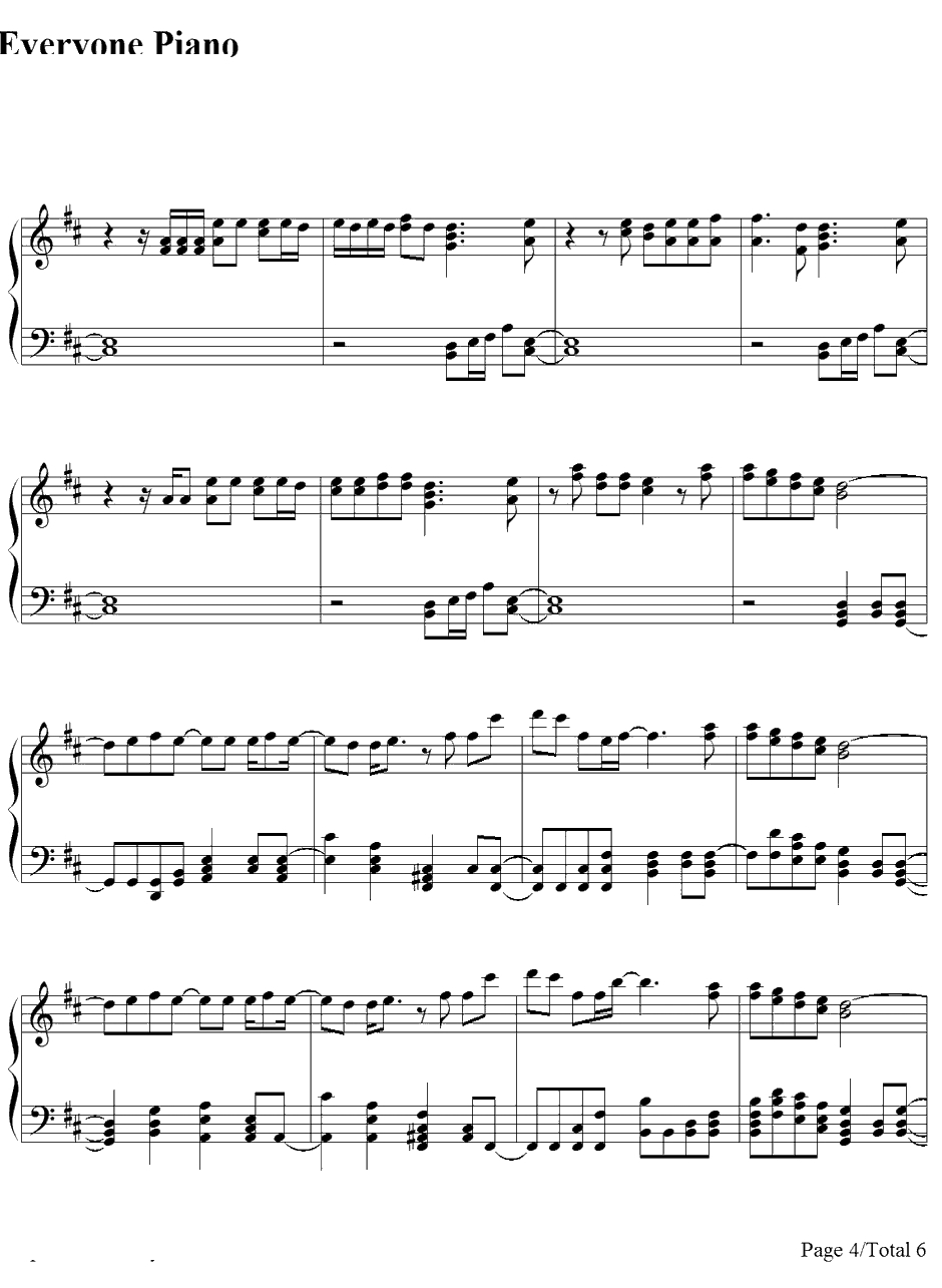 Flavor Of Life钢琴谱-宇多田光-花样男子2插入歌4