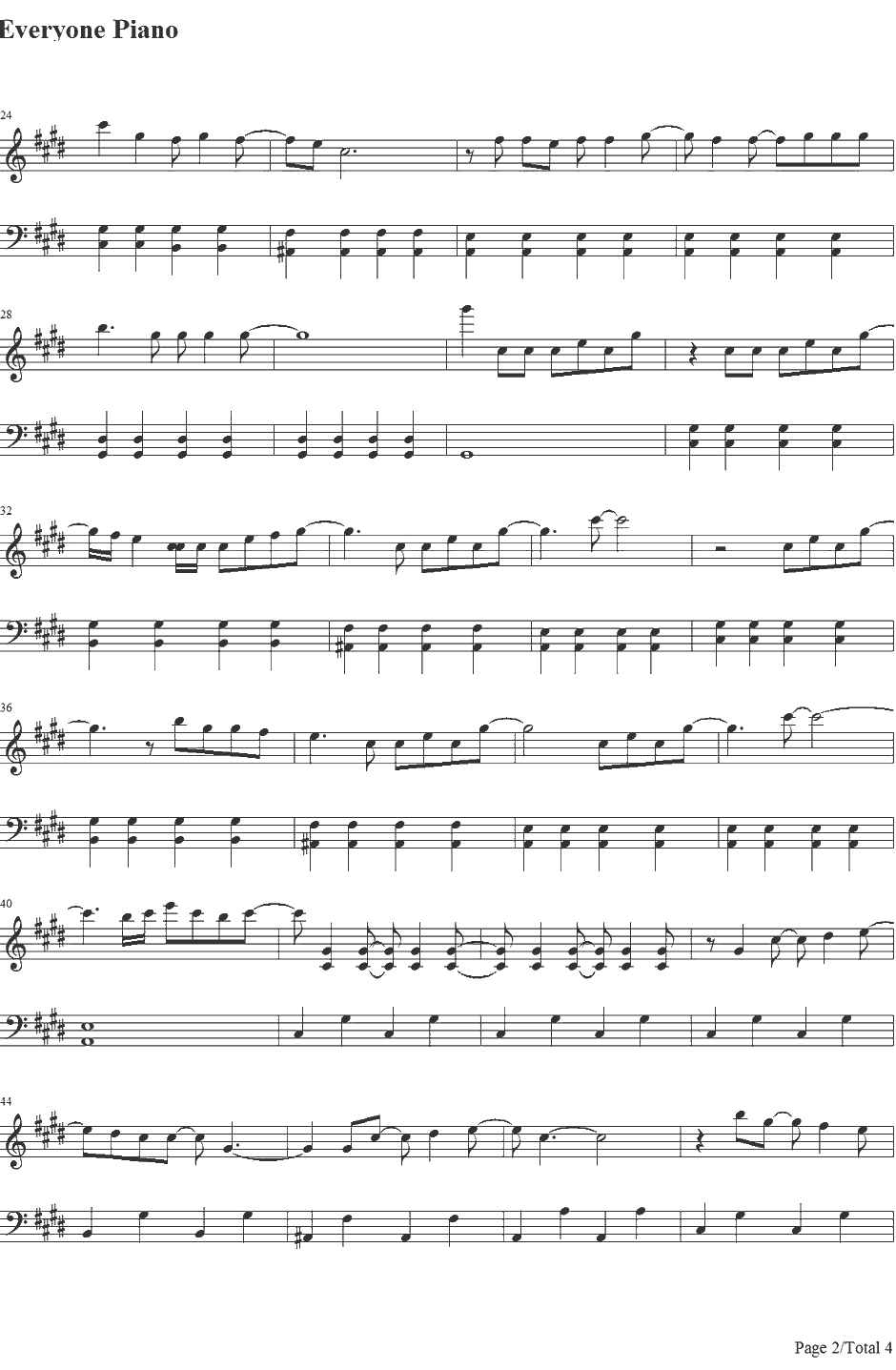 Addicted to You钢琴谱-Avicii2