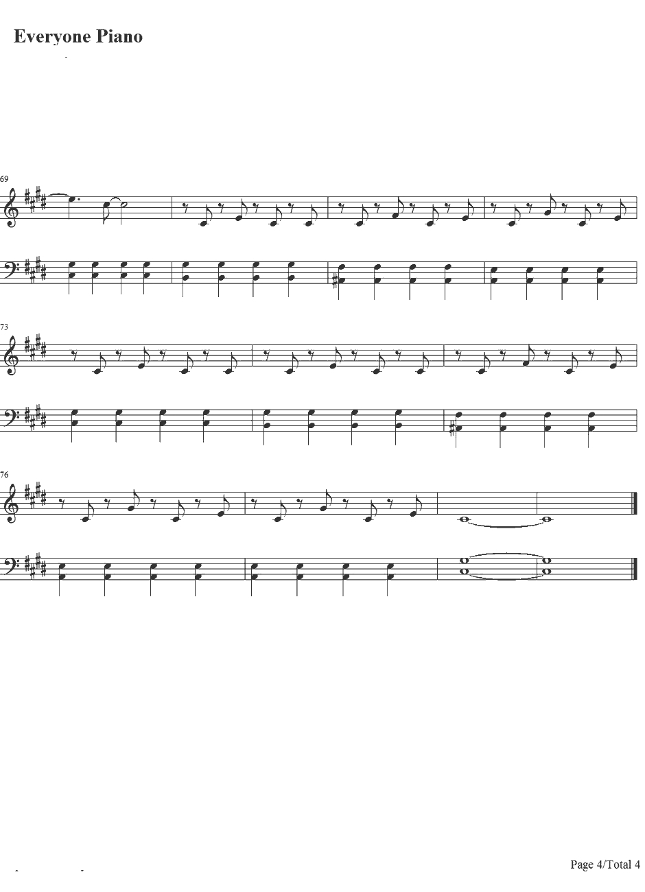 Addicted to You钢琴谱-Avicii4