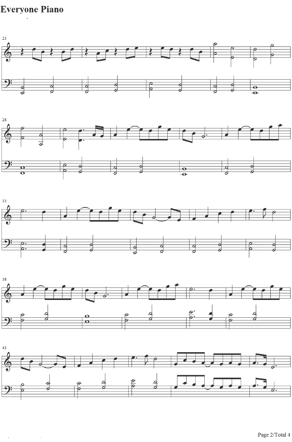 栄の活躍钢琴谱-松本晃彦-SakaeinAction-夏日大作战OST-サマーウォーズOST2