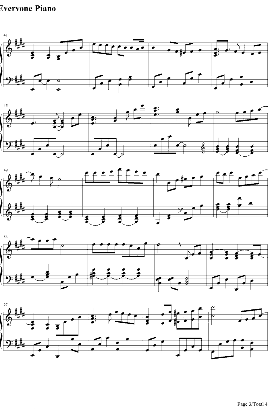 千の風になって钢琴谱-银魂-银魂插曲3