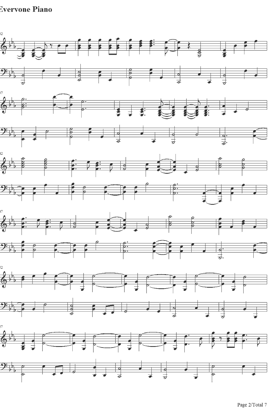 Fix You钢琴谱-Coldplay2