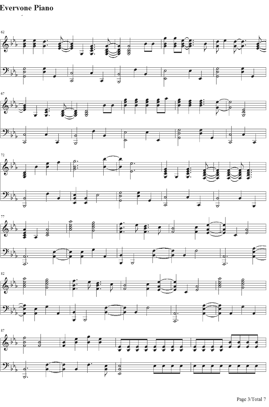 Fix You钢琴谱-Coldplay3