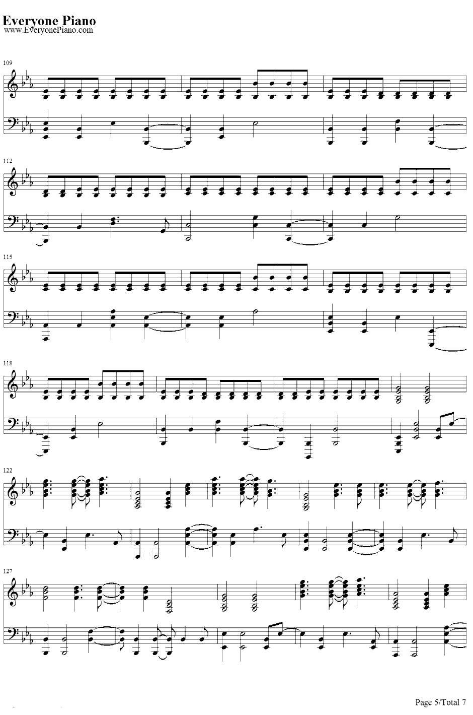 Fix You钢琴谱-Coldplay5