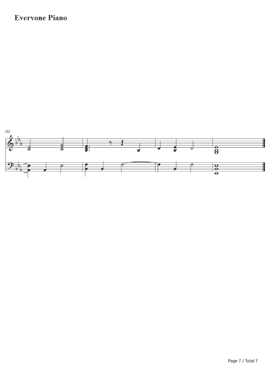 Fix You钢琴谱-Coldplay7