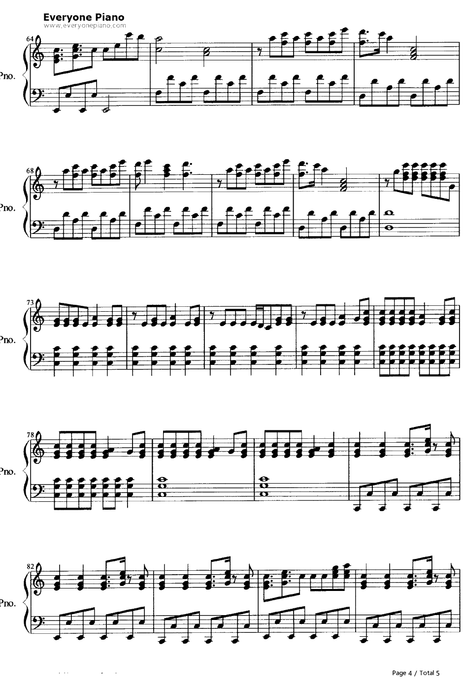 Anything Could Happen钢琴谱-EllieGoulding4