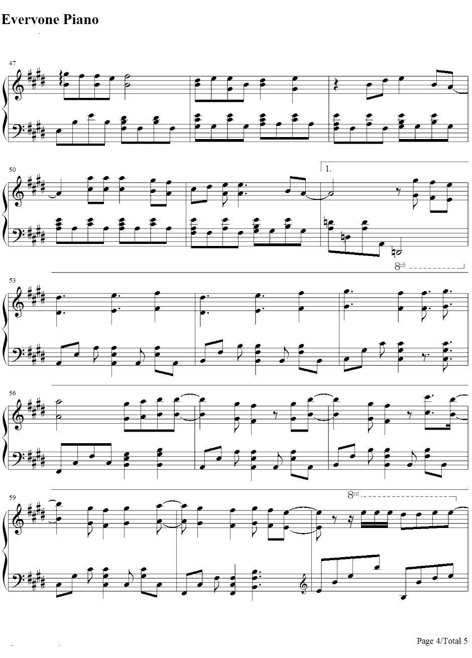 Take A Bow钢琴谱-Rihanna4