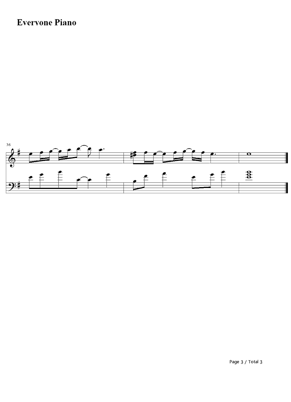 深い森钢琴谱-DoAsInfinity-幽深的森林-犬夜叉片尾曲3