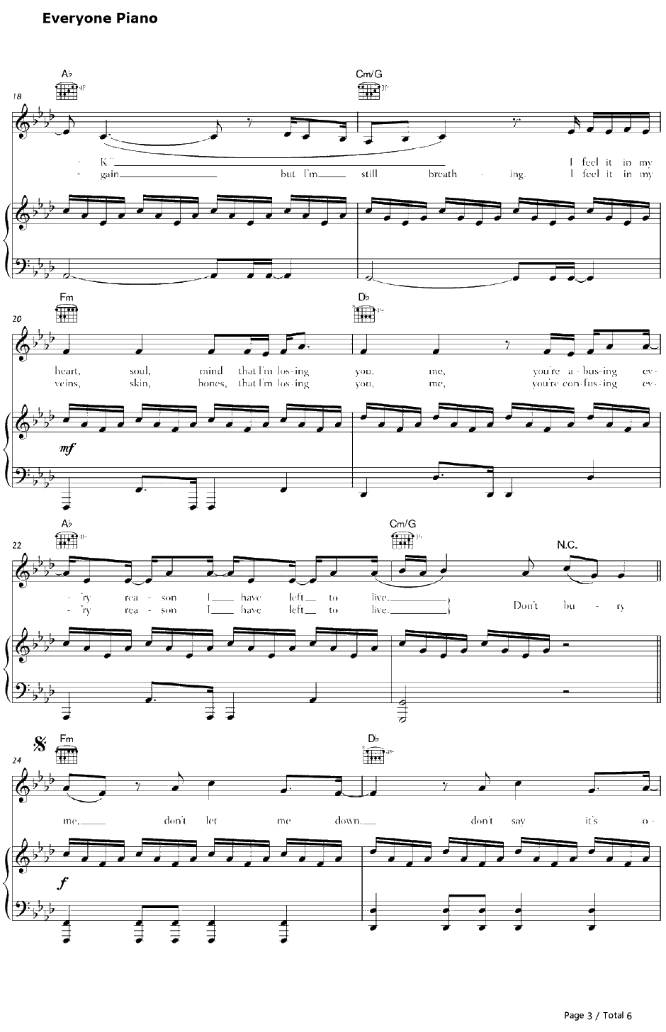 Under钢琴谱-AlexHepburn3