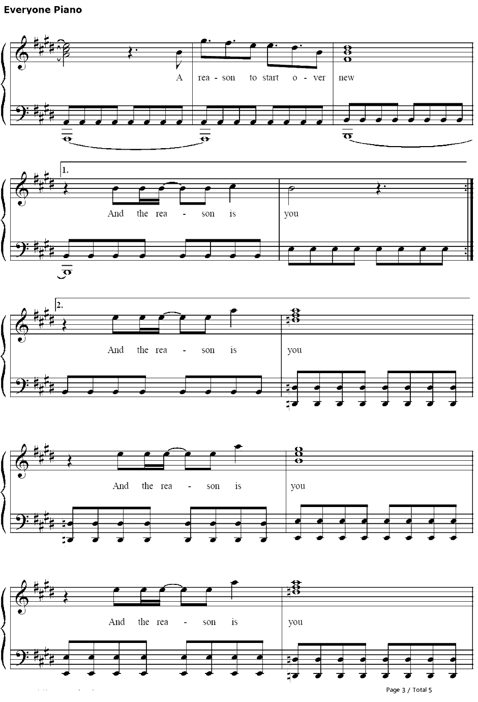 The Reason钢琴谱-Hoobastank3