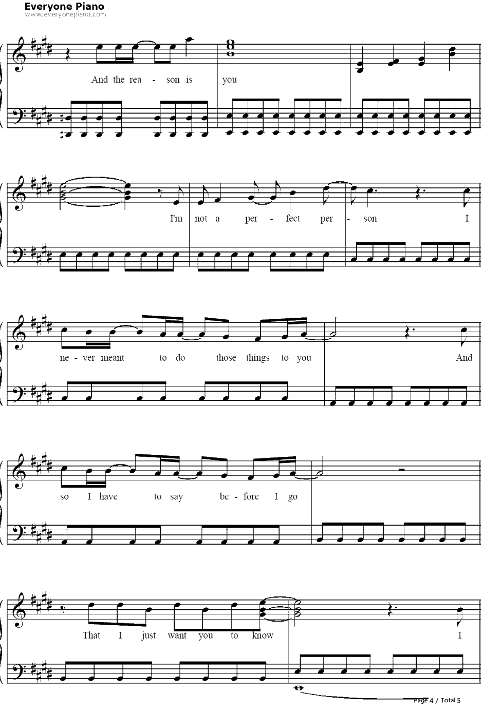 The Reason钢琴谱-Hoobastank4