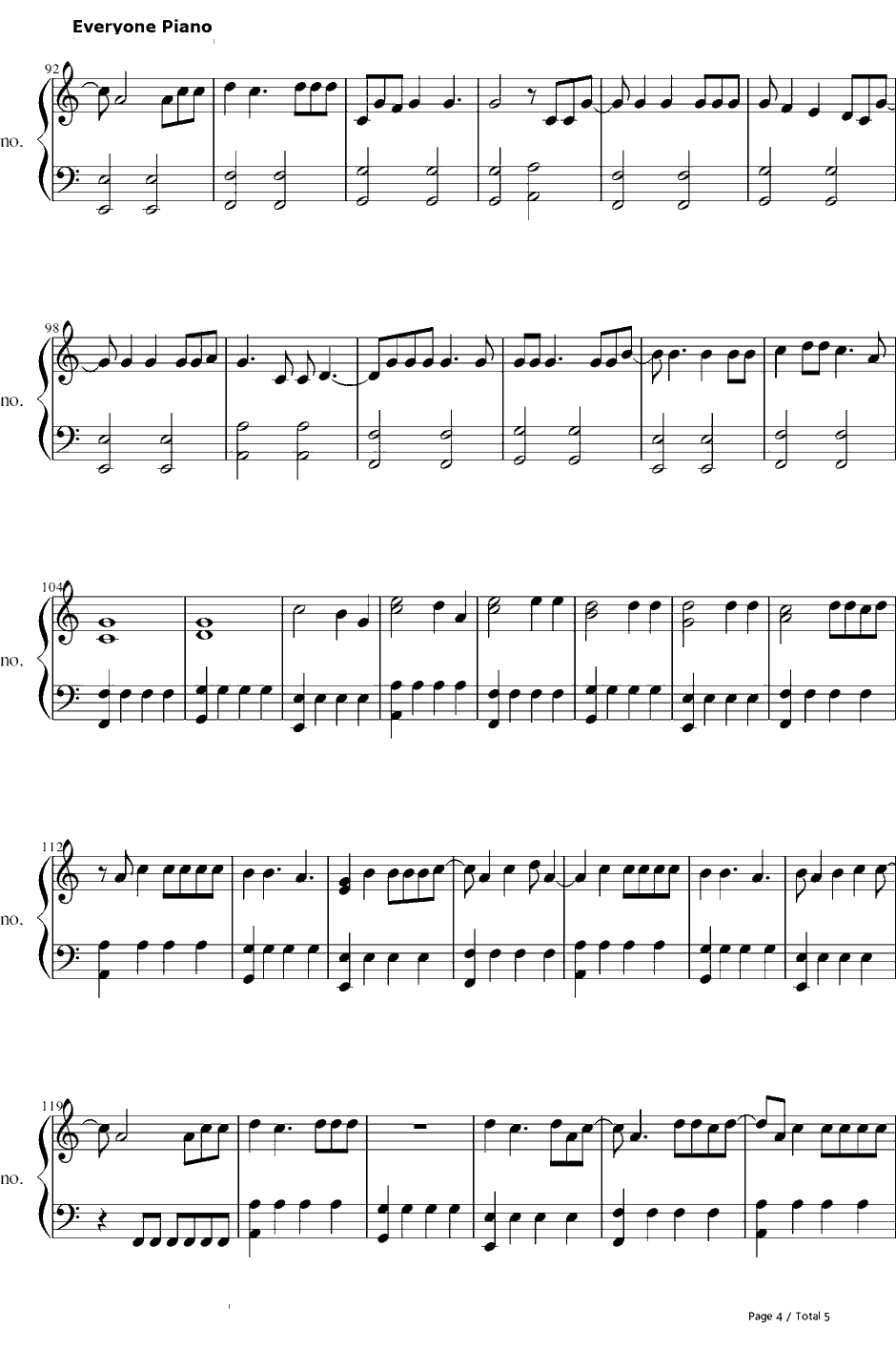 Let Go For Tonight钢琴谱-Foxes4