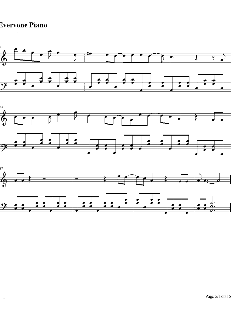 Riverside钢琴谱-AgnesObel5