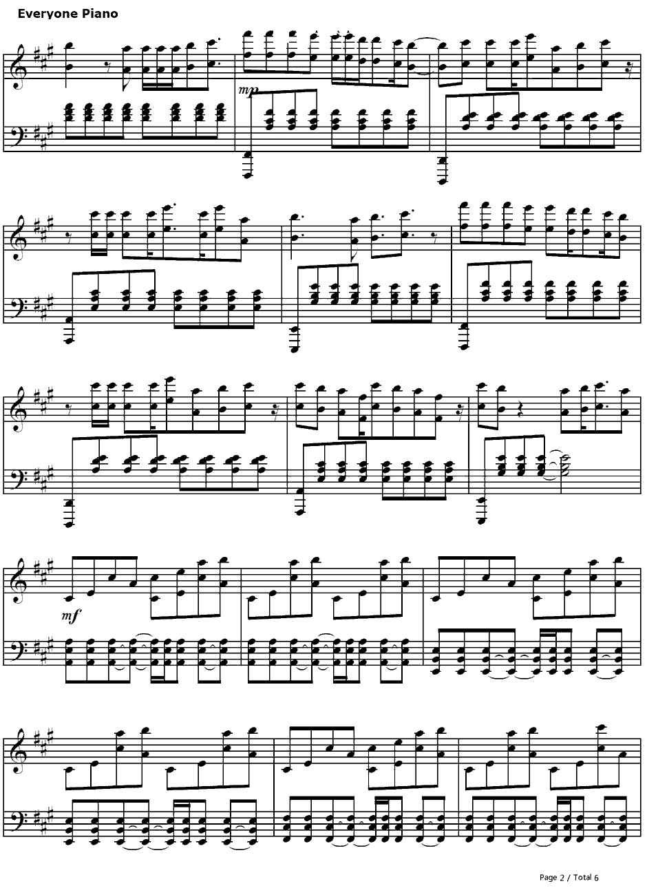 For the First Time钢琴谱-TheScript-2